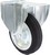 Industrial Castors - Black Rubber Tyre, Steel Centre Fixed Plate