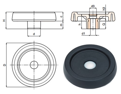 Solid control handwheels