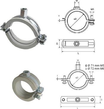 Sliding sleeve single-screw M8 and twin-screw M8/M10